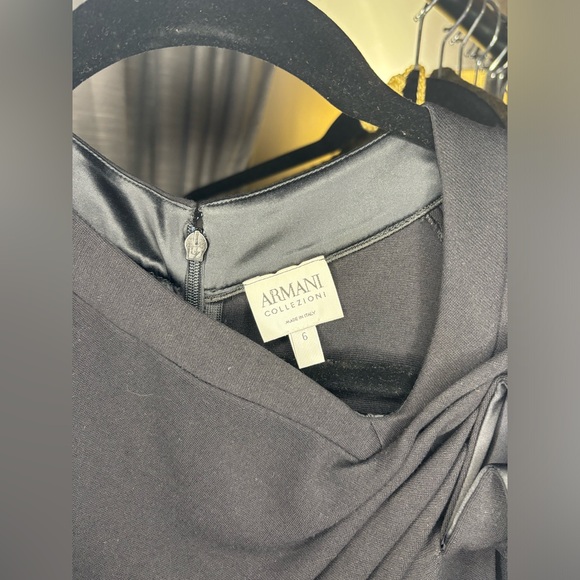 ARMANI COLLEZIONI WOMEN’s Size 6 LIL BLACK DRESS - CHIC - VINTAGE 🖤 - Picture 2 of 10